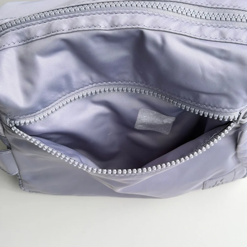 Madewell MWL Nylon Toiletry Bag Purple Travel Pouch Organizer Case